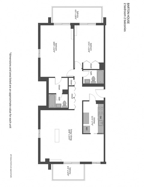 a floor plan of a house with an open floor plan with a bedroom and a